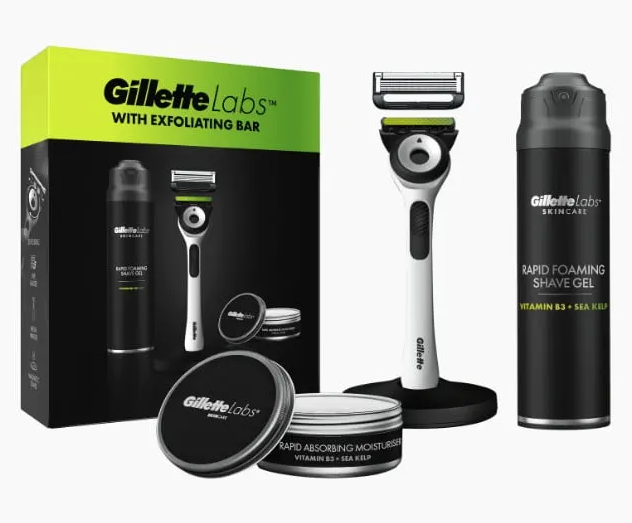 Gillette Labs Pflege Set mit Peeling-Riegel